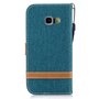 Tasche f�r Samsung Galaxy A3 2017 Jeans Cover Handy Schutz H�lle Case Gr�n