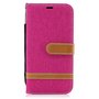 Tasche f�r Samsung Galaxy A5 2017 Jeans Cover Handy Schutz H�lle Case Pink