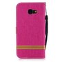 Tasche f�r Samsung Galaxy A5 2017 Jeans Cover Handy Schutz H�lle Case Pink