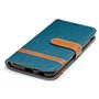 Tasche f�r Samsung Galaxy J3 2017 Jeans Cover Handy Schutz H�lle Case Gr�n