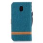 Tasche f�r Samsung Galaxy J5 2017 Jeans Cover Handy Schutz H�lle Case Gr�n