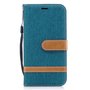 Tasche f�r Samsung Galaxy J5 2017 Jeans Cover Handy Schutz H�lle Case Gr�n