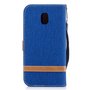Tasche f�r Samsung Galaxy J5 2017 Jeans Cover Handy Schutz H�lle Case Blau