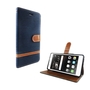 Tasche f�r Huawei P9 Lite Jeans Cover Handy Schutz H�lle Case Dunkelblau