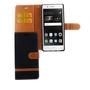 Tasche f�r Huawei P9 Lite Jeans Cover Handy Schutz H�lle Case Schwarz