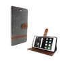 Tasche f�r Huawei P9 Lite Jeans Cover Handy Schutz H�lle Case Grau