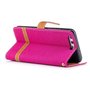 Tasche f�r Huawei P10 Jeans Cover Handy Schutz H�lle Case Pink