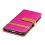 Tasche f�r Huawei P10 Jeans Cover Handy Schutz H�lle Case Pink