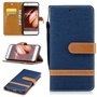 Tasche f�r Huawei P10 Jeans Cover Handy Schutz H�lle Case Dunkelblau
