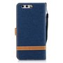 Tasche f�r Huawei P10 Jeans Cover Handy Schutz H�lle Case Dunkelblau