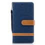 Tasche f�r Huawei P10 Jeans Cover Handy Schutz H�lle Case Dunkelblau