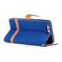 Tasche f�r Huawei P10 Jeans Cover Handy Schutz H�lle Case Blau