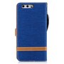 Tasche f�r Huawei P10 Jeans Cover Handy Schutz H�lle Case Blau