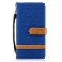 Tasche f�r Huawei P10 Jeans Cover Handy Schutz H�lle Case Blau