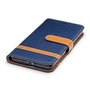 Tasche f�r Huawei P10 Lite Jeans Cover Handy Schutz H�lle Case Dunkelblau