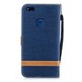 Tasche f�r Huawei P10 Lite Jeans Cover Handy Schutz H�lle Case Dunkelblau