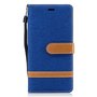Tasche f�r Sony Xperia XA1 Jeans Cover Handy Schutz H�lle Case Blau