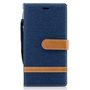 Tasche f�r Sony Xperia XZs Jeans Cover Handy Schutz H�lle Case Dunkelblau