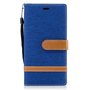 Tasche f�r Sony Xperia XZs Jeans Cover Handy Schutz H�lle Case Blau