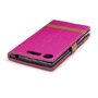 Tasche f�r Sony Xperia XZ1 Jeans Cover Handy Schutz H�lle Case Pink