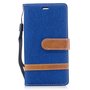 Tasche f�r Sony Xperia XZ1 Jeans Cover Handy Schutz H�lle Case Blau