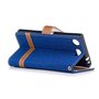 Tasche f�r Sony Xperia XZ1 Jeans Cover Handy Schutz H�lle Case Blau