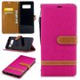 Tasche f�r Samsung Galaxy Note 8 Jeans Cover Handy Schutz H�lle Case Pink