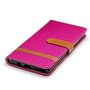 Tasche f�r Samsung Galaxy Note 8 Jeans Cover Handy Schutz H�lle Case Pink
