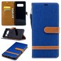 Tasche f�r Samsung Galaxy Note 8 Jeans Cover Handy Schutz H�lle Case Blau