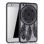 Handy H�lle Mandala f�r Huawei P10 Design Case Schutzh�lle Motiv Traumf�nger Cover Tasche Bumper Schwarz
