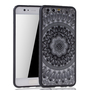 Handy H�lle Mandala f�r Huawei P10 Design Case Schutzh�lle Motiv Kreis Cover Tasche Bumper Schwarz