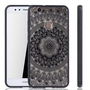 Handy H�lle Mandala f�r Huawei P10 Lite Design Case Schutzh�lle Motiv Kreis Cover Tasche Bumper Schwarz