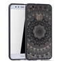 Handy H�lle Mandala f�r Huawei P10 Lite Design Case Schutzh�lle Motiv Kreis Cover Tasche Bumper Schwarz
