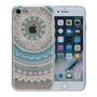 Henna Cover f�r Apple iPhone 7 Case Schutz H�lle Silikon Sonne Blau