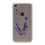 Henna Cover f�r Apple iPhone 7 Plus Case Schutz H�lle Silikon Federn Bunt