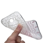 Henna Cover f�r Alcatel A3 XL Case Schutz H�lle Silikon Sonne Wei�
