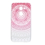 Henna Cover f�r Alcatel A3 Case Schutz H�lle Silikon Sonne Pink