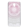 Henna Cover f�r ZTE Blade A602 Case Schutz H�lle Silikon Sonne Pink