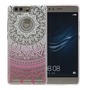 Henna Cover f�r Huawei P9 Case Schutz H�lle Silikon Sonne Wei�