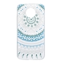 Henna Cover f�r Motorola Moto E4 Case Schutz H�lle Silikon Sonne Blau