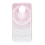 Henna Cover f�r Motorola Moto E4 Case Schutz H�lle Silikon Sonne Pink