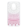 Henna Cover f�r Motorola Moto E4 Case Schutz H�lle Silikon Sonne Wei�