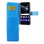 Schutz H�lle Blumen f�r Handy Huawei P10 Blau