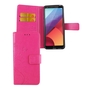 Schutz H�lle Blumen f�r Handy LG G6 Pink
