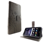 Schutz H�lle Blumen f�r Handy Huawei P8 Lite 2017 Grau