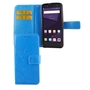 Schutz H�lle Blumen f�r Handy ZTE Blade V8 Lite Blau
