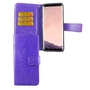 Schutz H�lle Blumen f�r Handy Samsung Galaxy S8 Violett