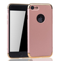 Handy H�lle Schutz Case f�r Apple iPhone 7 Bumper 3 in 1 Cover Chrom Rose Gold