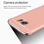 Handy Hlle Schutz Case fr Samsung Galaxy S6 Edge Bumper 3 in 1 Cover Blau