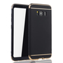 Handy H�lle Schutz Case f�r Samsung Galaxy S8 Bumper 3 in 1 Cover Chrom Schwarz